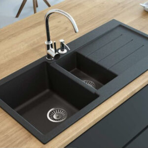 Evier de cuisine encastrable 2 bacs