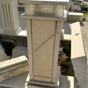 Borne d’éclairage extérieur en marbre BL09