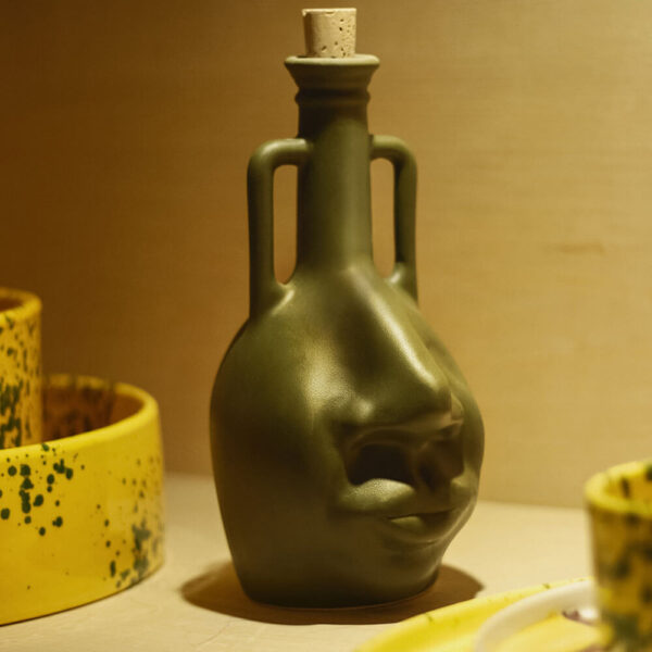 bouteille en ceramique modèle bobo face 500ml