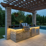 Barbecue au gaz a poser en Acier inoxydable M207 couv