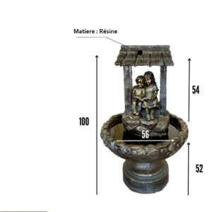 Fontaine de jardin en résine Enfants FR030