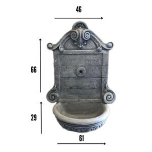 Fontaine murale suspendue en béton fibré F12