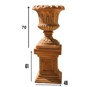 Bac a fleur avec support en béton BF036