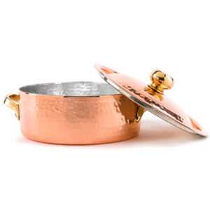 Marmite cuivre Pro avec couvercle 1.6mm