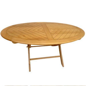 Grande table ovale en bois blenz TA001