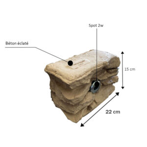 Bordure de jardin avec mini spot de 2w