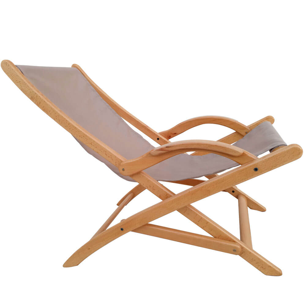 Chaise longue en bois blenz pliable
