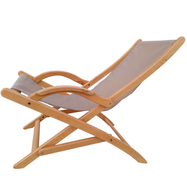 Chaise longue en bois blenz pliable