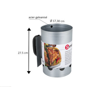 Cheminée d’allumage pour charbon de bois