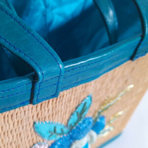 Sac à main en smar motif Fleure Bleue SFB07