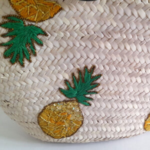 couffin paille ensemble d’ananas EA03