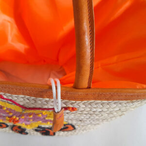 couffin paille fleure de chine PFC02