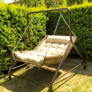 Lit Balançoire suspendue en rotin Capri