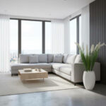 Pot de fleur rond en résine CP032