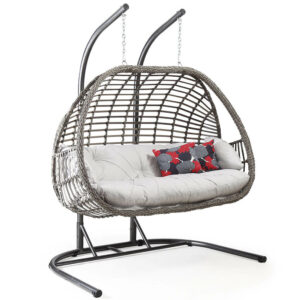 Balançoire suspendue Double en rotin Capri Oylat