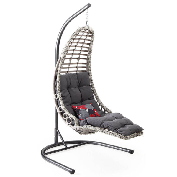 fauteuil suspendue en rotin capri bodrum marron clair