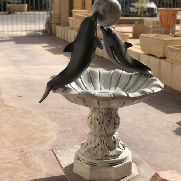 fontaine centrale en resine modèle dauphin