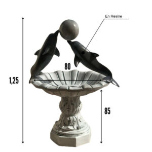 Fontaine centrale en résine modèle Dauphin FR034