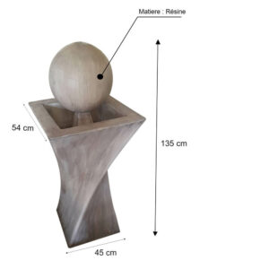 Fontaine décorative d’intérieur en resine F013