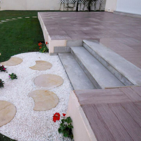 Dallage en béton fibré effet bois Réf DL1016