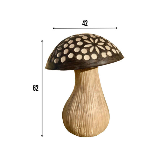 Lampe forme champignon en résine Réf LM001