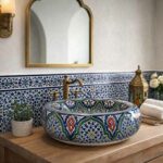 Vasque a poser en céramique marocain VCM01couverture