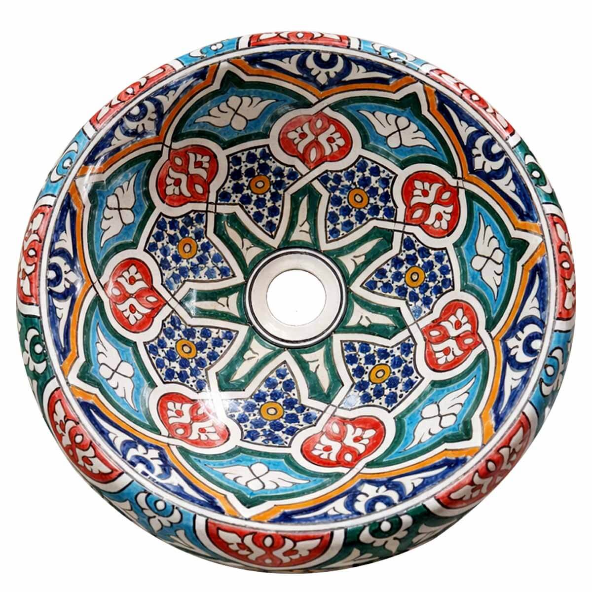 Vasque a poser en ceramique marocain