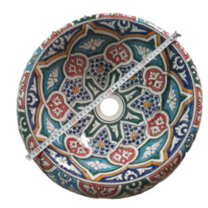 Vasque a poser en céramique marocain VCM02