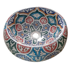 Vasque a poser en ceramique marocain VCM02
