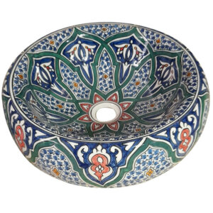 Vasque ceramique marocain VCM01 face