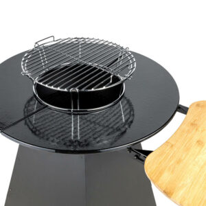 Braséro de cuisson à bois et à charbon de bois