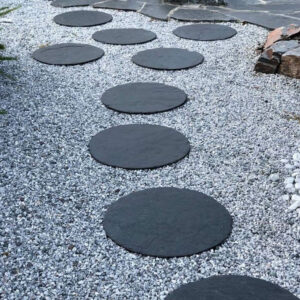 Pas japonais rond béton fibré Lune P07