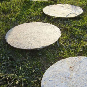 Pas japonais rond béton fibré Lune P07