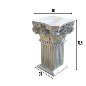 Support vertical pilier décoratif en GRC Réf BF019