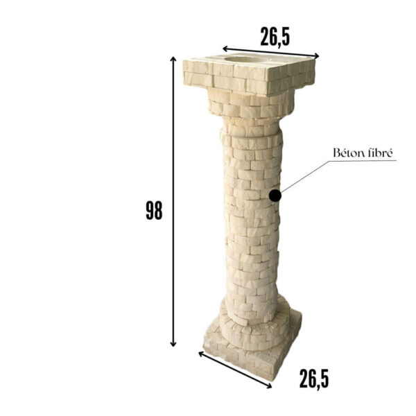 Support vertical pilier en béton fibré Réf SUP07