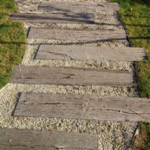 Pas chinois en béton fibré effet bois (P05)