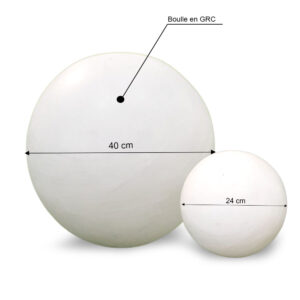 Ensemble de boulle décoratif en GRC Réf BD02