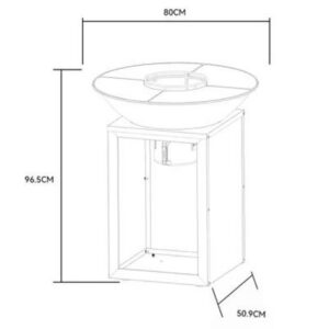 Brasero a bois et a charbon Ref BR012