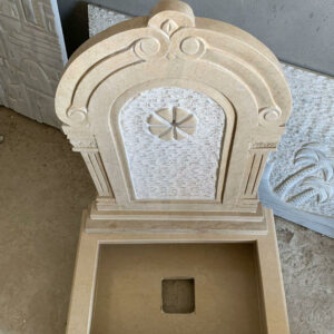 Fontaine murale en marbre beige FMM06