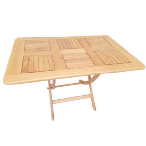 Table rectangulaire pliante en bois TA017