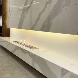 Cheminée éthanol rectangulaire intégré Réf F100