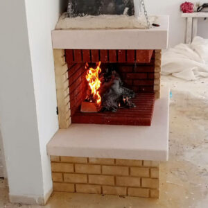 Cheminée d’interieur a foyer ouvert Ref CP09