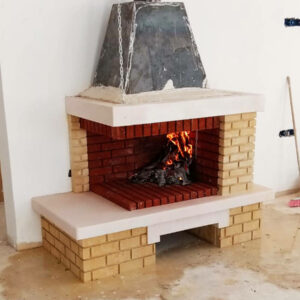 Cheminée d’interieur a foyer ouvert Ref CP09