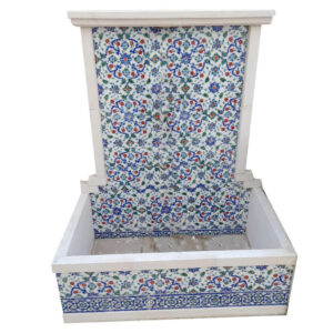 Fontaine de jardin en faience Ref WF12