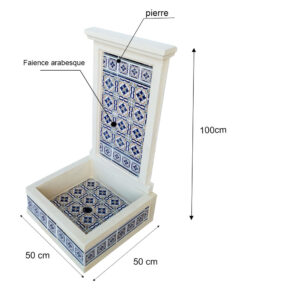 Fontaine en faience et pierre Ref WF10