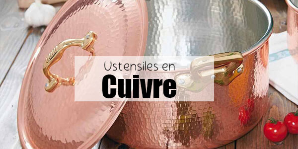 ustensiles en cuivre