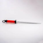 Aiguiseur couteau Oval Duo 30.5cm Rouge face