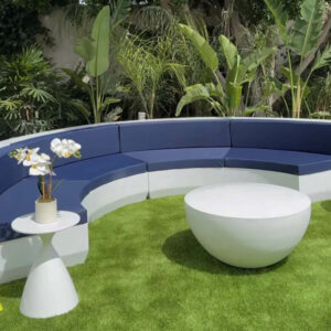 Canapé ouverte en resine modèle cerculaire