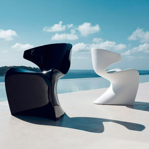 Chaise tunisienne elegante en resine CANNE couv