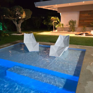 Chaise longue 3D en resine VRTR-XL